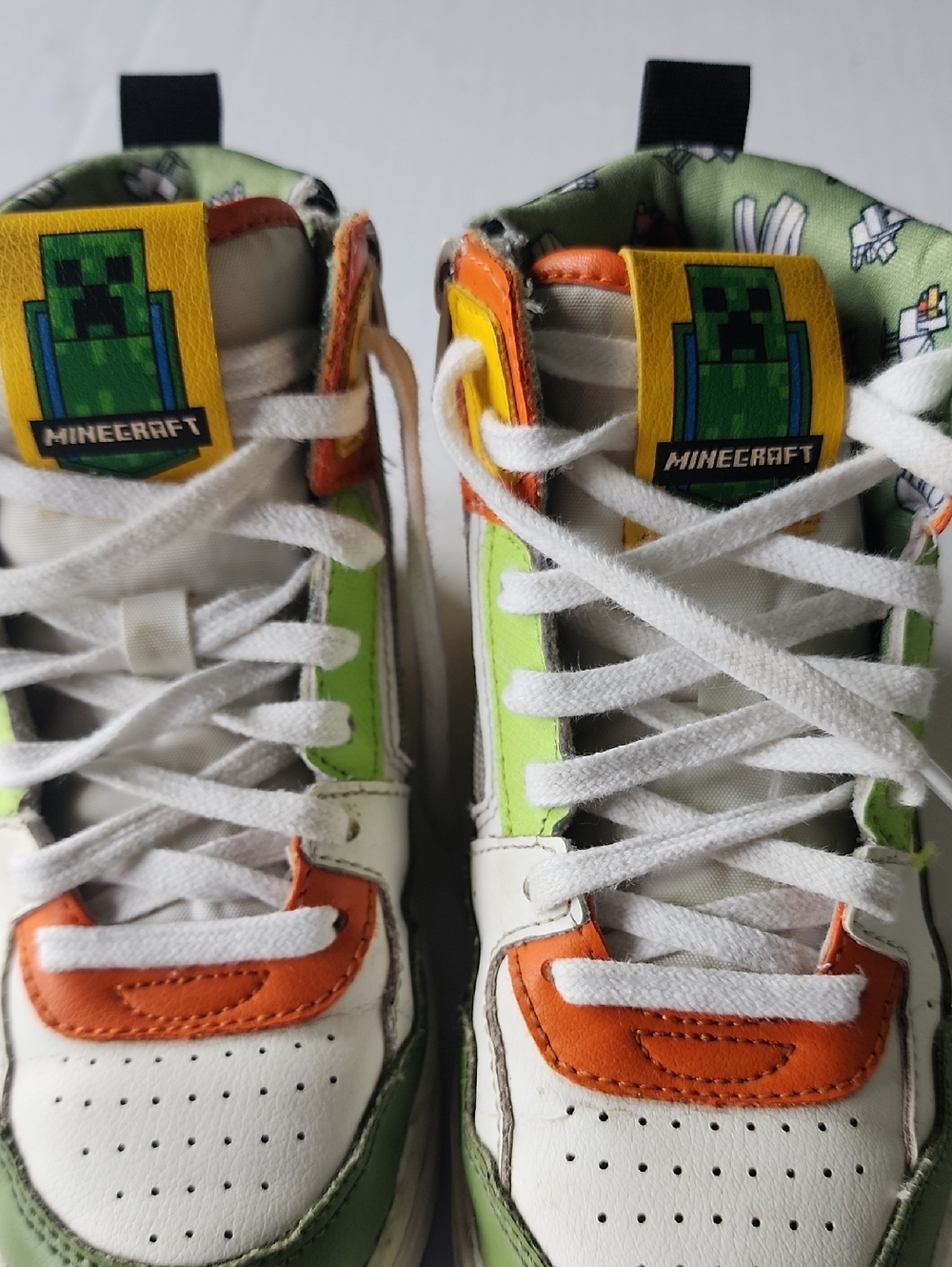 Rare Kids' Minecraft High-Top Sneakers Lace up/Zip Little Kids 11.5-12 - Picture 6 of 14